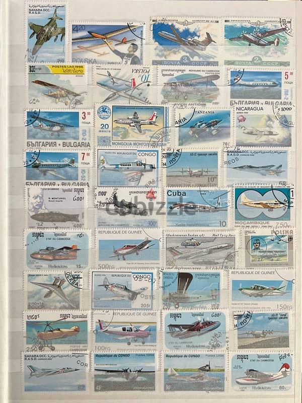 Rare Collection of International Aviation Stamps 0