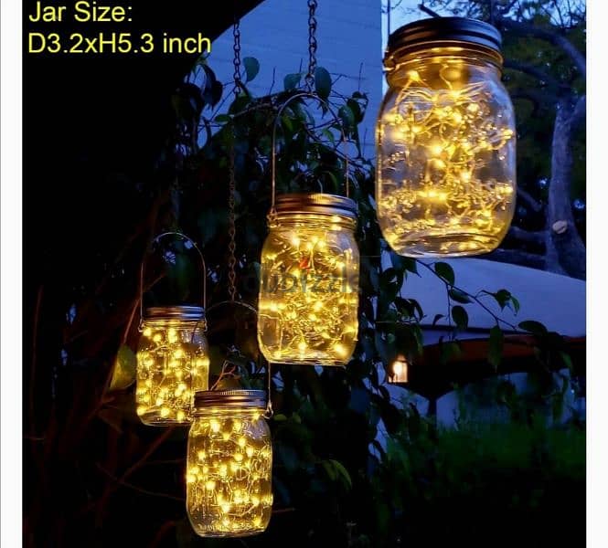 Aulaya 6 Pack 160 LED Solar Lantern for Outdoors, Garden,. (Warm White) 10