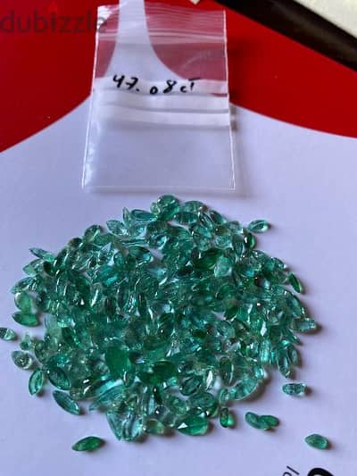 natural emerald 47.08 ct parcel