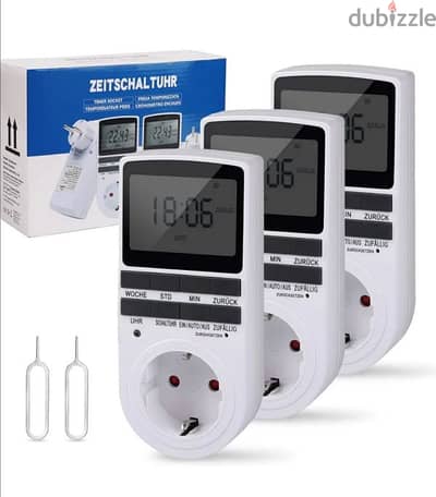 Aulaya German Digital Timer, Electric Socket,10 Programs/3& delivery