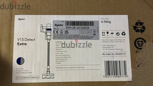 Dyson V15 Detect Extra Sv 47 blue/nickel