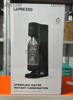 Lepresso sparkling water instant carbonation black original & last of 0