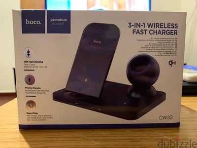 Hoco 3-in-1 wireless fast charger