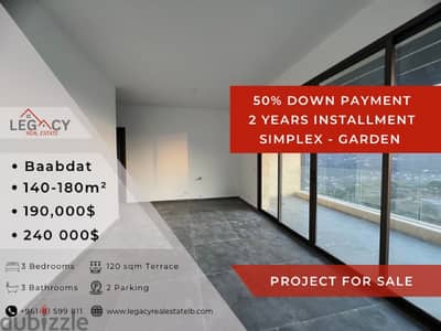 New Apartment For Sale In Baabdat With Payment facilities