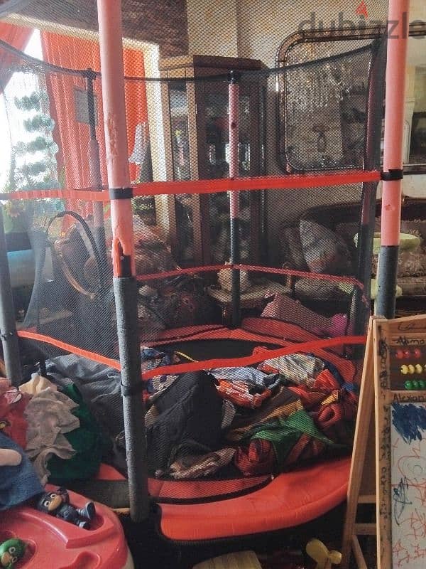 baby foot table with trampoline both 250$ 1