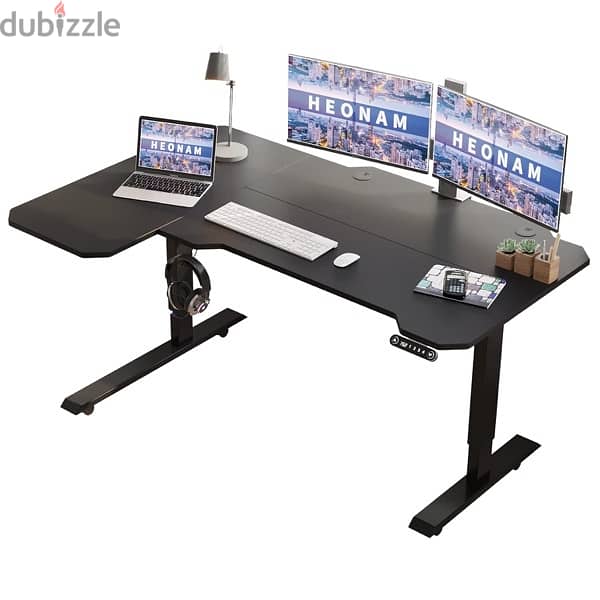 L shape Adjustable Standing Desk طاولة مكتب 6