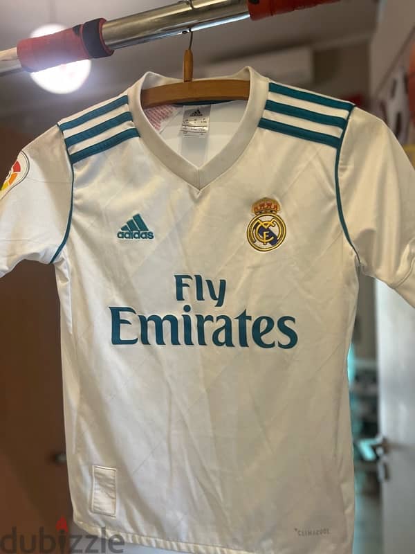 real madrid 2017/18 from adidas kids football kit 0