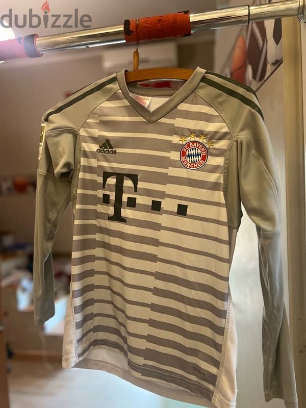 bayern 2018/19 gk kit neuer kids 12y original football kit 0