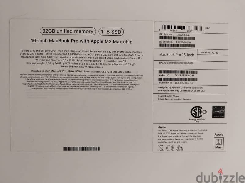 UNOPENED SEALED 16" MacBook Pro M2 Max 0