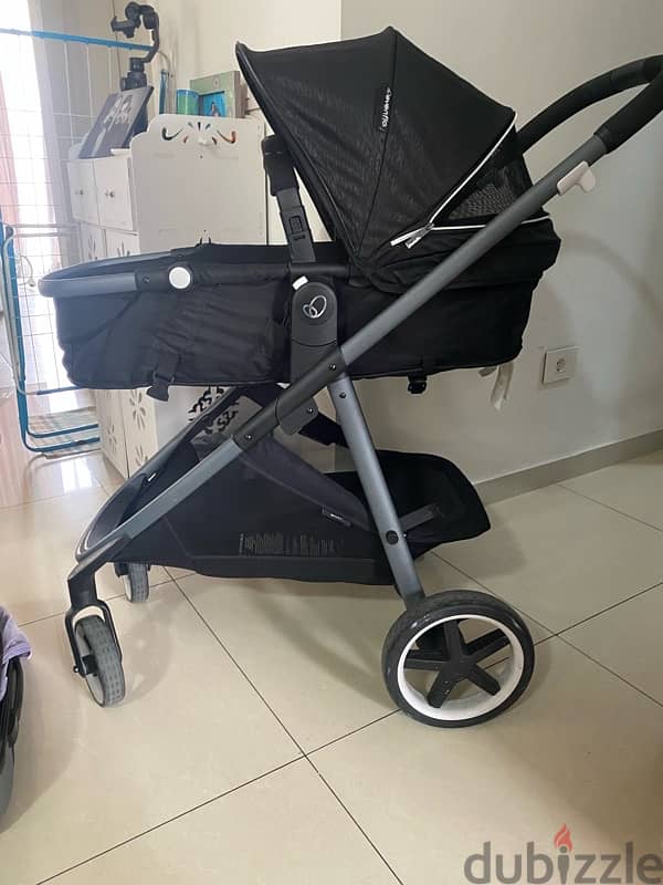 stroller with carseat 0+ 2