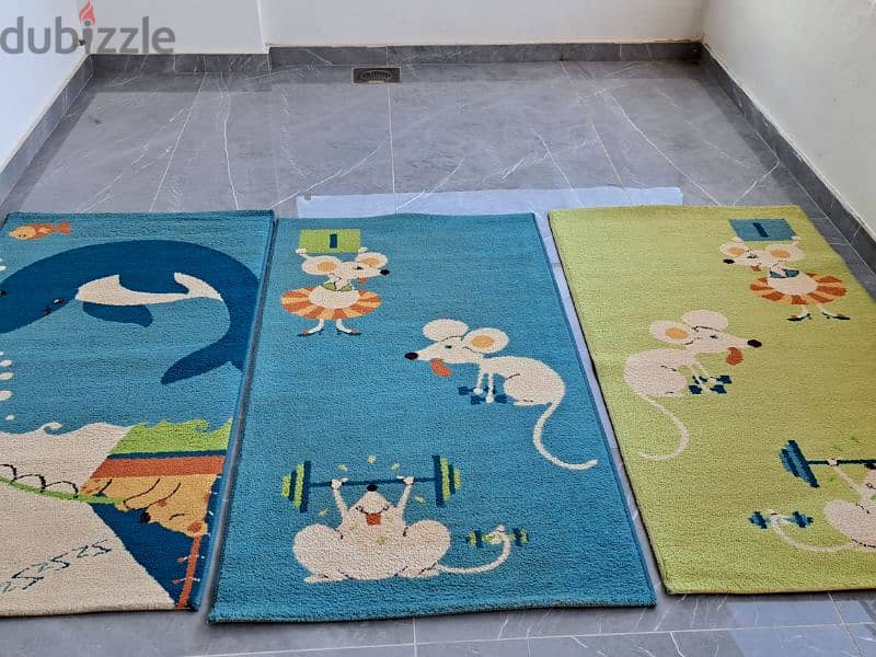 3 colourful carpets for kids badroom 1