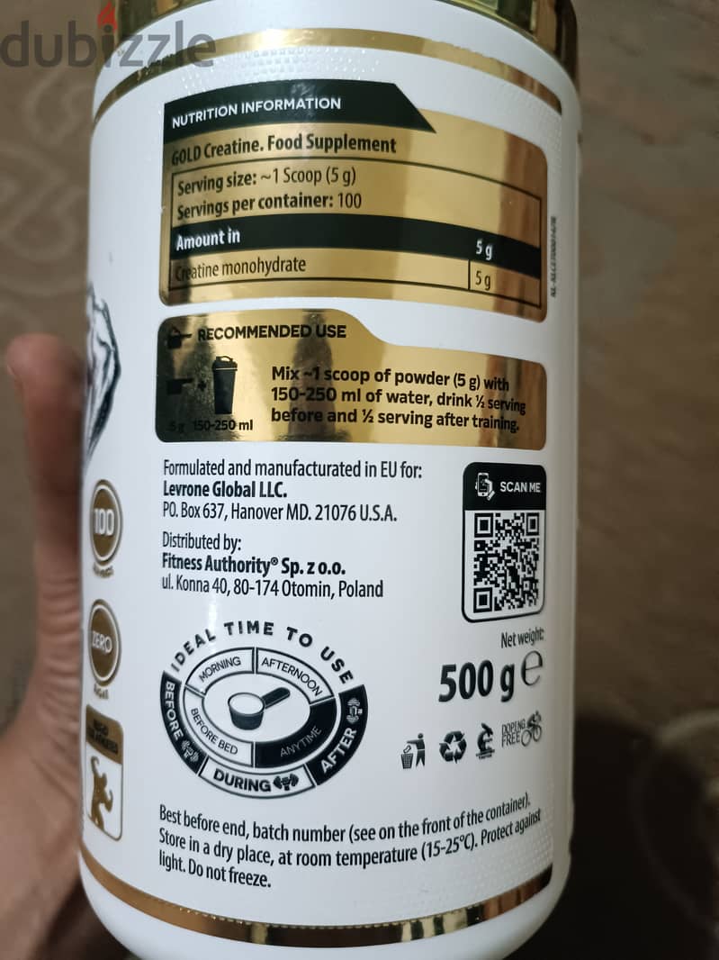 Gold creatine 500 gram 1