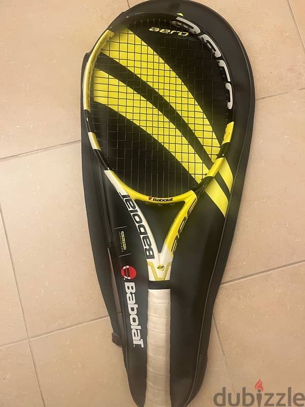 Babolat aero pro 2008 rafael nadal edition tennis with leather bag 0