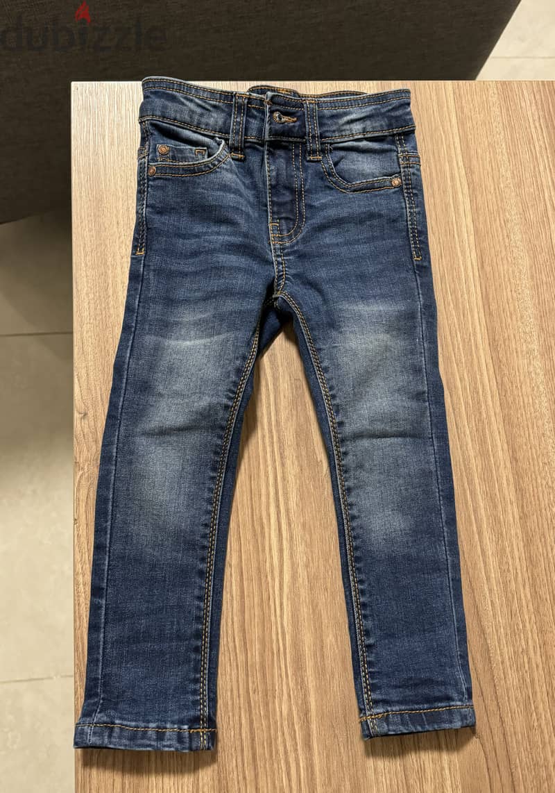 juniors boy jeans 1/2 years 92cm medium wash denim 1