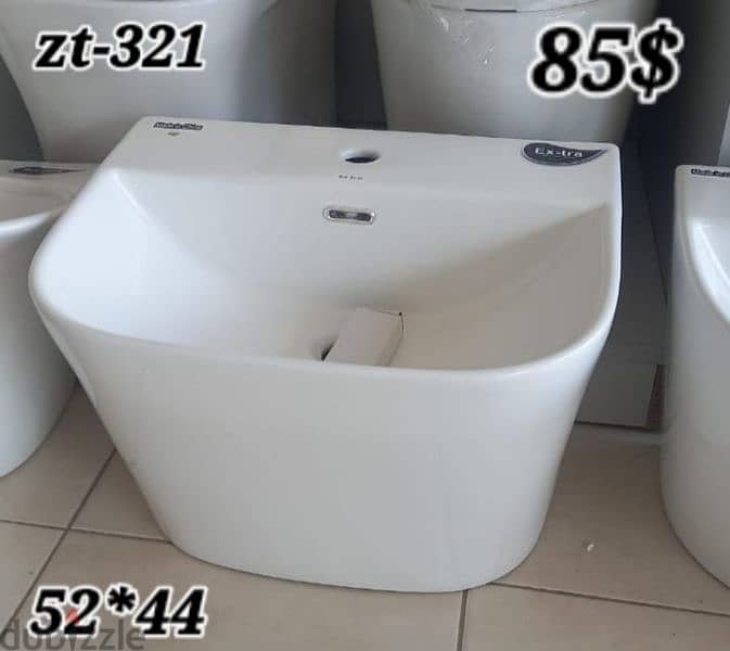 طقم حمام (كرسي + مغسلة). (bathroom toilet set (seat and sink 11