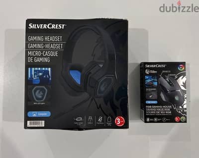 Brand New Silvercrest Gaming Headset and Gaming Mouse