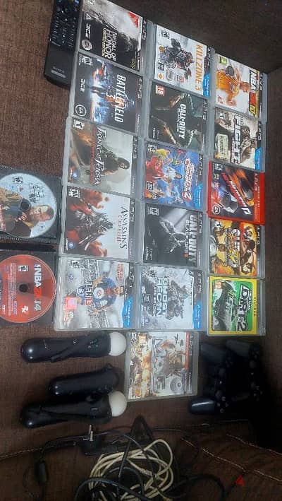 ps3 cd's plus controllers