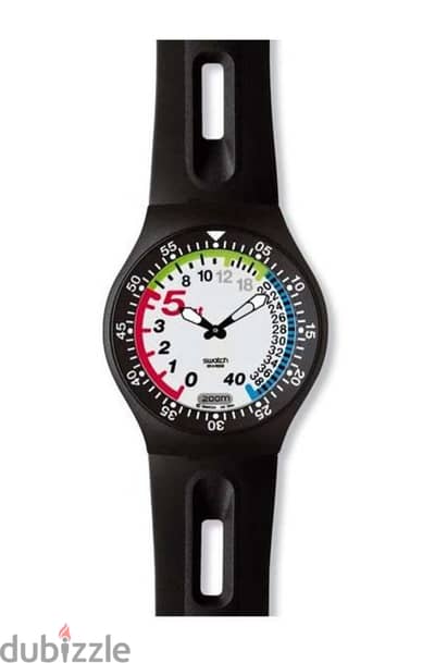 Swatch scuba fun black anguilla