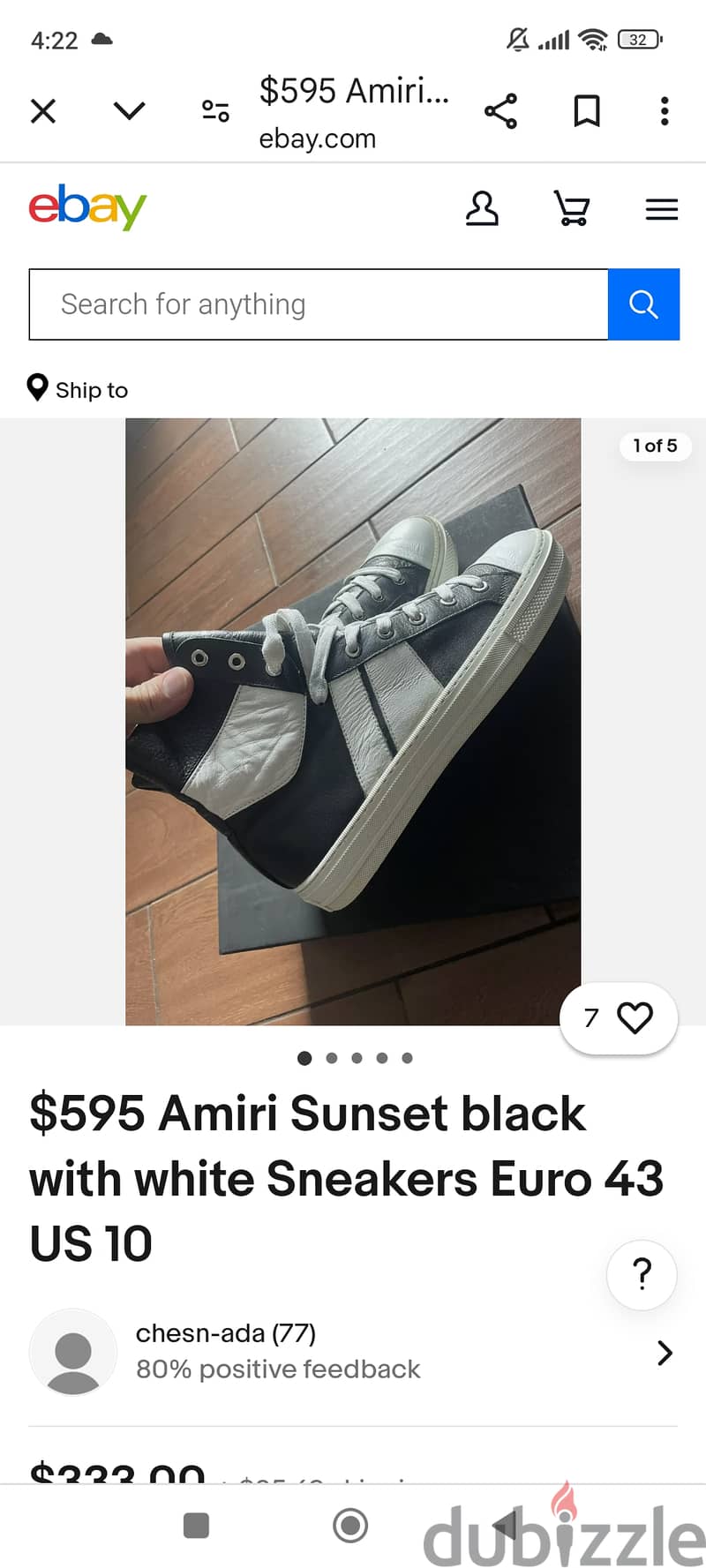 Amiri Sunset vintage sneaker 2