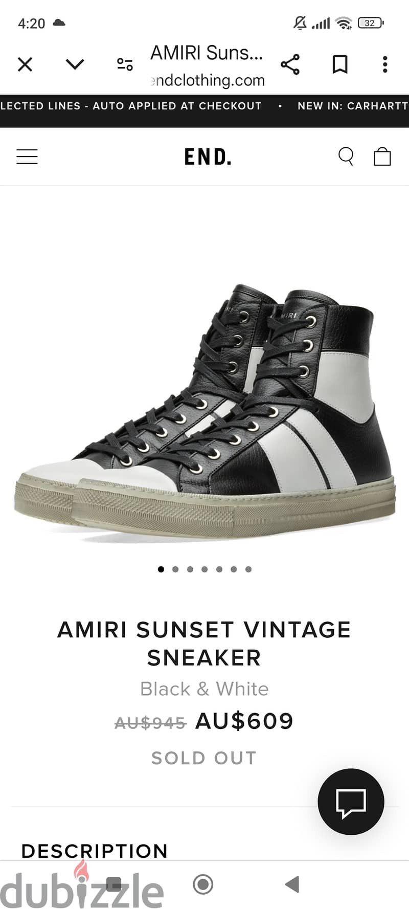 Amiri Sunset vintage sneaker 3