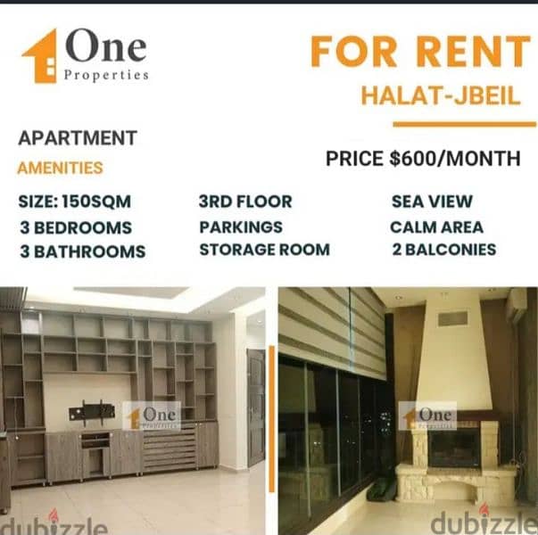 APARTMENT FOR YEARLY RENT IN HALAT 0