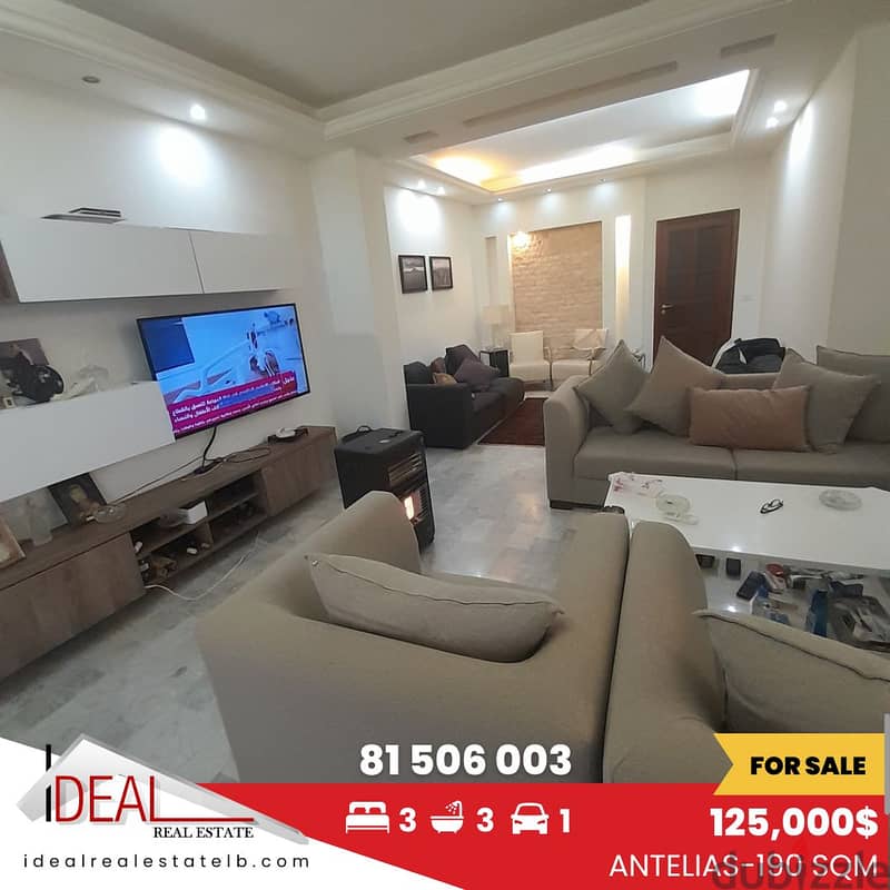 190 sqm Apartment for sale in Antelias  REF#EJ712 0