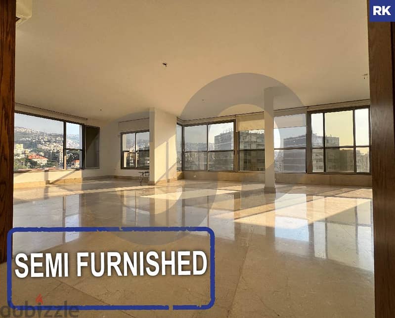 Spacious , Semi Furnished, metn, antelias/ أنطلياس  REF#RK114443 0