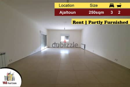 Ajaltoun 250m2 | Rent | Partly Furnished | Private Street | Flat | KH