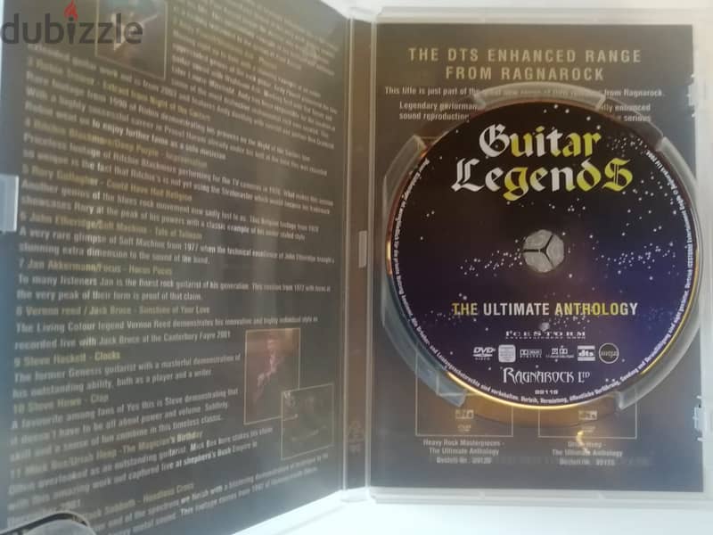 2 Ultimate anthology DVDs Heavy rock masterpieces & Guitar  legends 3