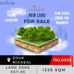 Zouk Mickeal Land | 1228 sqm | Prime Location 0