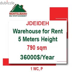 790 Sqm Depot for rent in Jdeideh!! 0