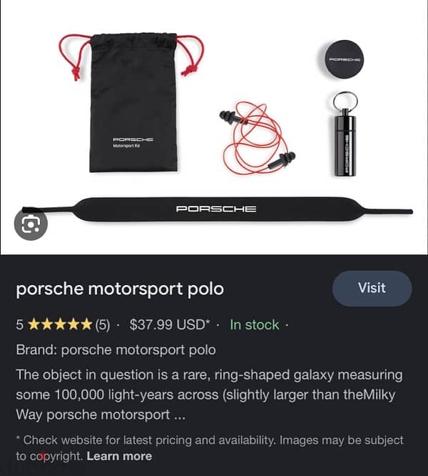 Porsche Motorsport accessories 1