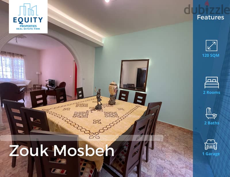 120 SQM Fully Furnished Apartment For Rent In Zouk Mosbeh #RK111025 0