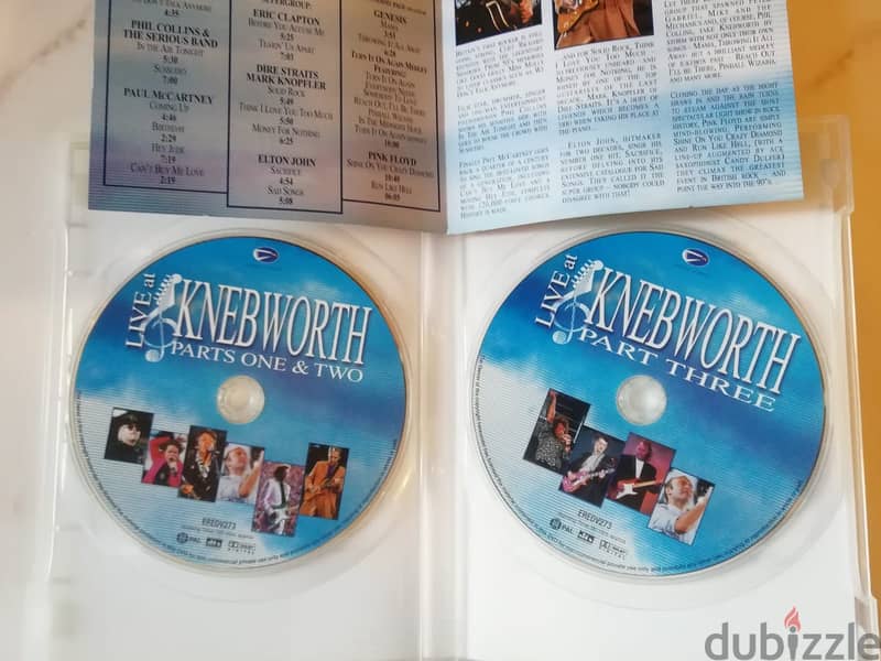 Knebworth live rock concert UK 1990 2 DVDs with 5.1 surround & DTS sou 1