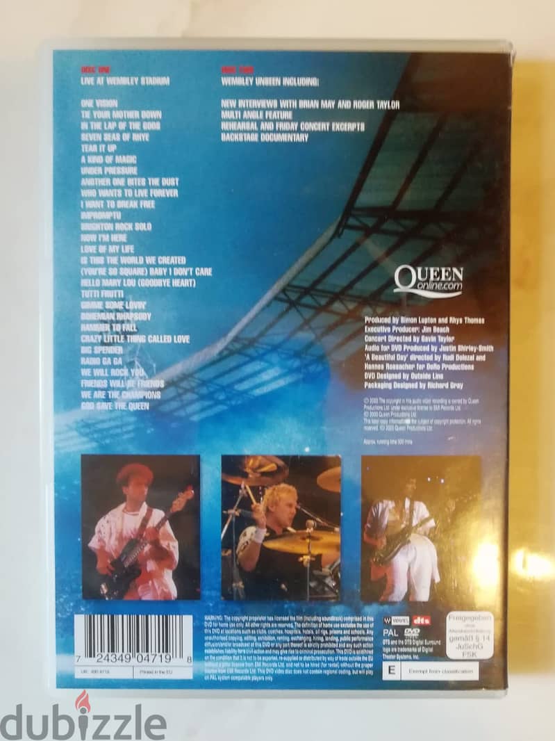 Queen "Live at Wembley stadium" complete concert plus bonus materials 2