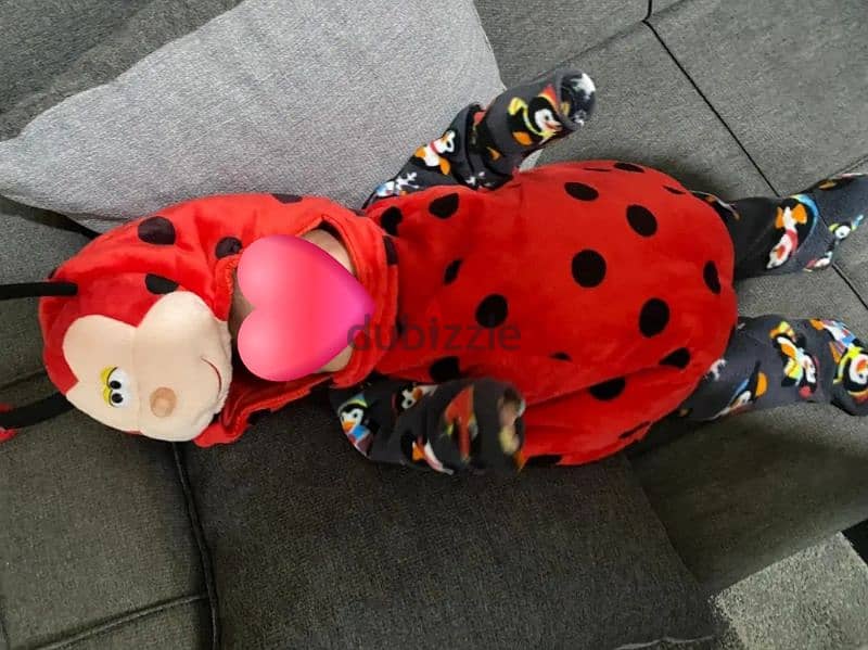 lady bug halloween costume baby girl size 1 0