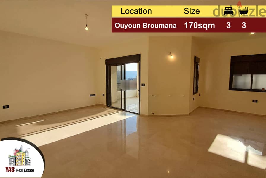 Ouyoun Broumana 170m2 | Private Compound | Calm Area | High End | AMK 0