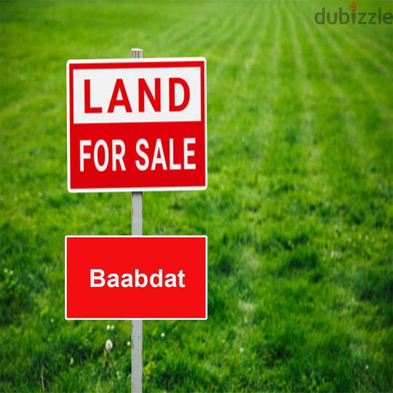 Land For Sale In Baabdat ارض للبيع في بعبدات 0