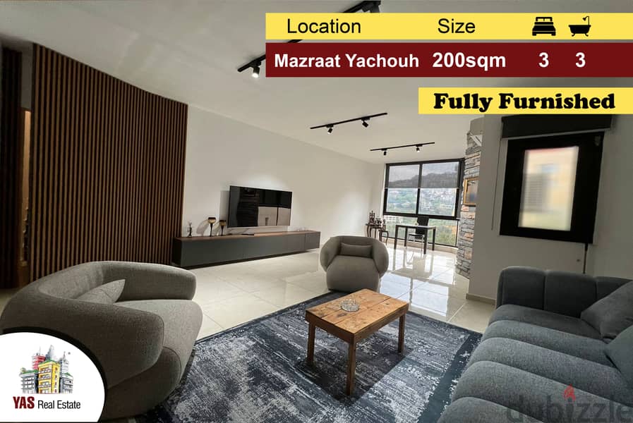 Mazraat Yachouh 200m2 | Rooftop Duplex | Furnished | Modern | NE | 1