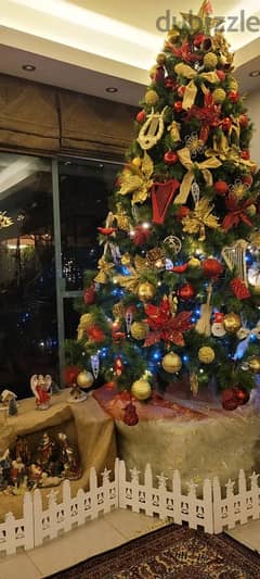 Christmas tree 260 cm like new 0