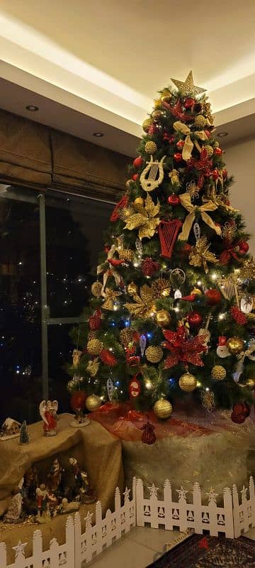 Christmas tree 260 cm like new 1