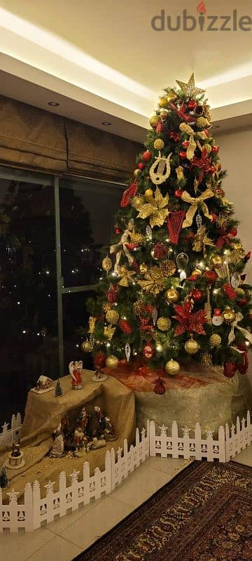 Christmas tree 260 cm like new 2