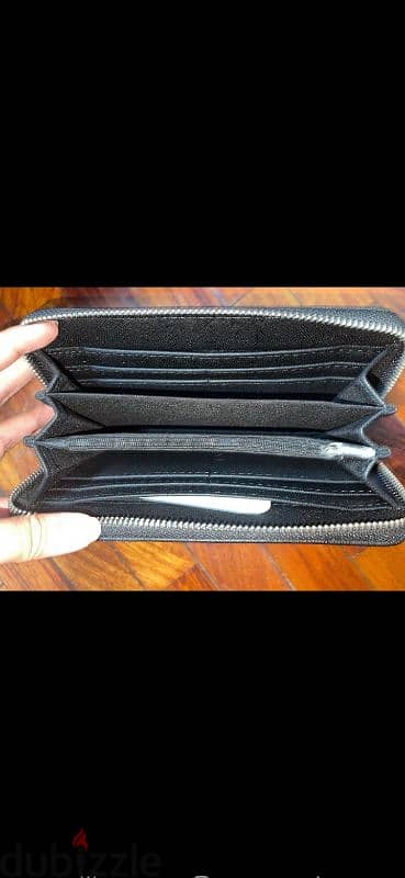 stradivarius wallet black real leather 17