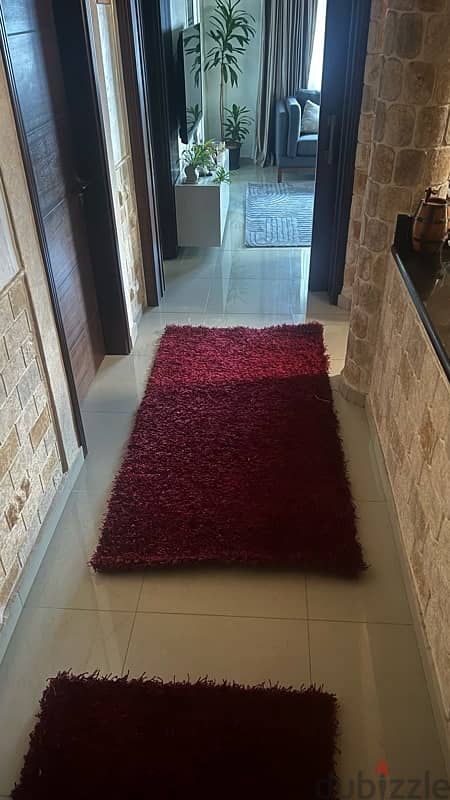 3 carpets bordeaux / burgundy color سجادة 7