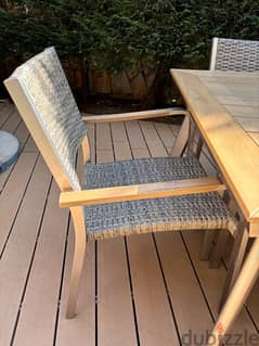 outdoor dining table & chairs 0