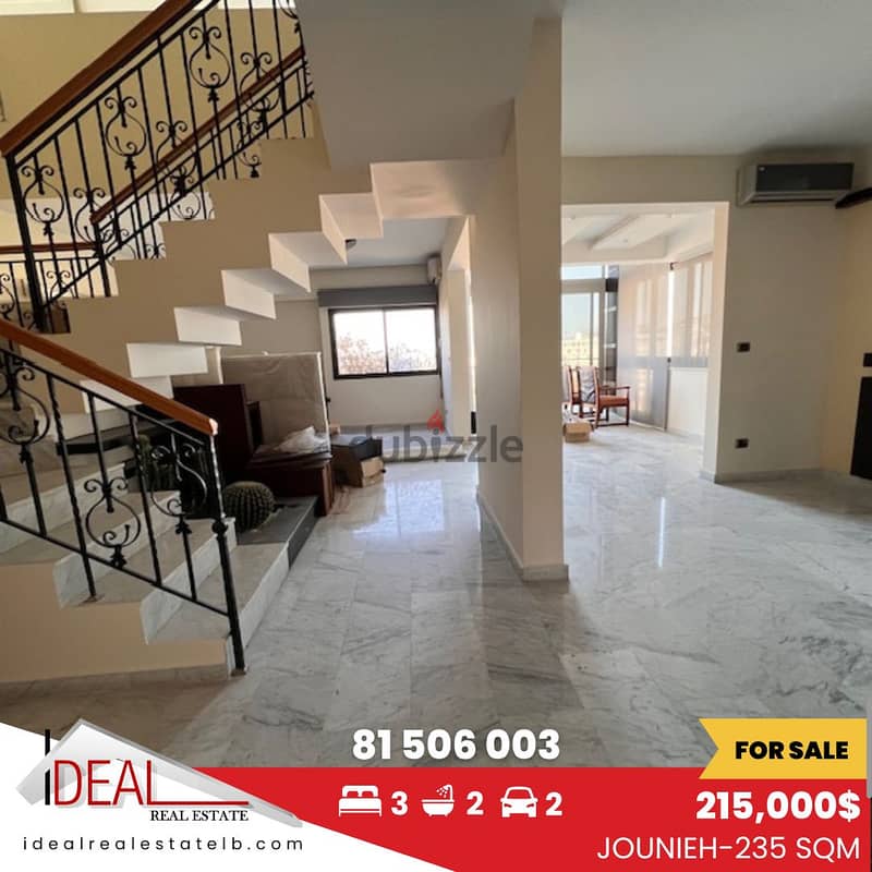 235 sqm Duplex for sale in jounieh REF#MA15132 0