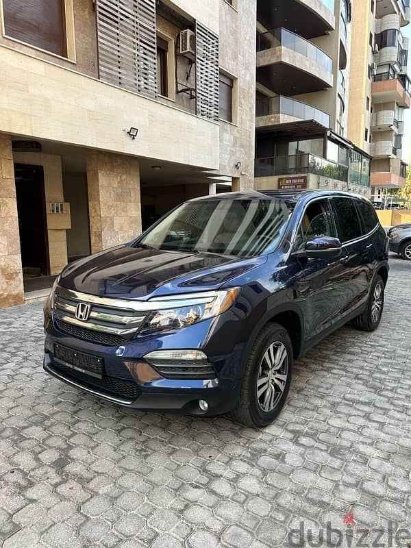 Honda Pilot AWD 2016 dark blue 1