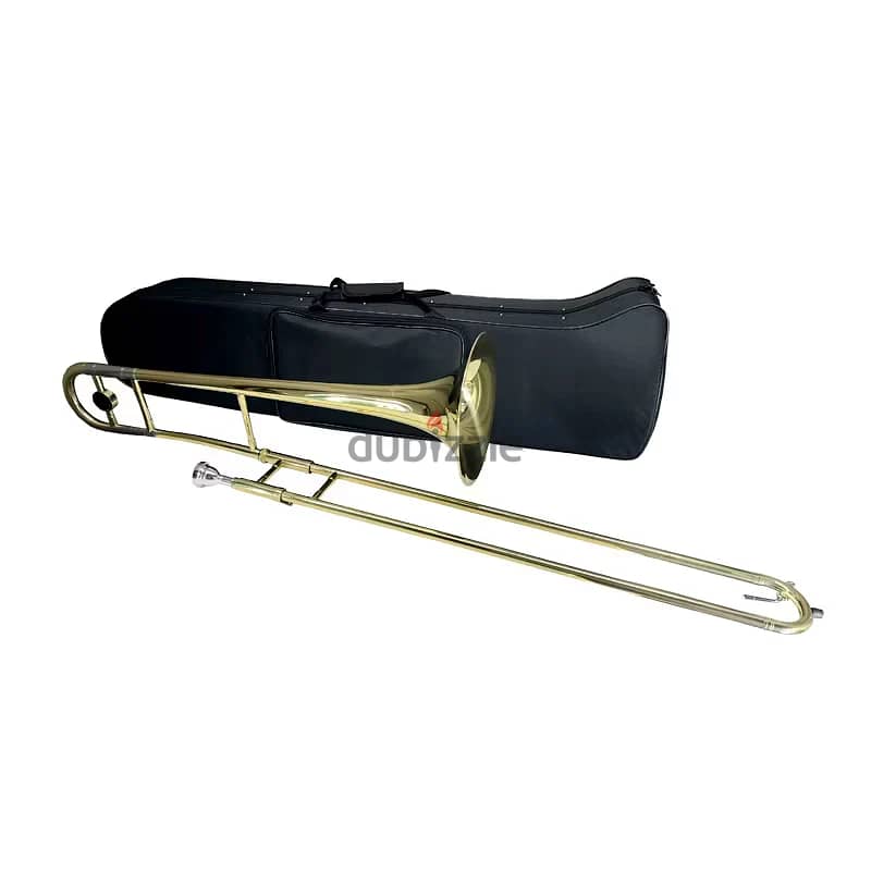 Aiersi Gold Lacquer Bb Alto Trombone 0