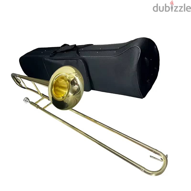 Aiersi Gold Lacquer Bb Alto Trombone 1