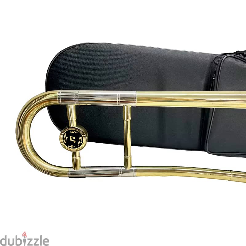 Aiersi Gold Lacquer Bb Alto Trombone 2